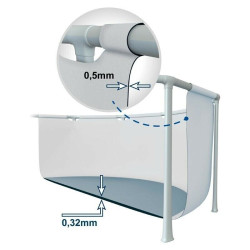 Schwimmbecken INTEX PRISM FRAME Ø 366x76 cm mit Pumpe