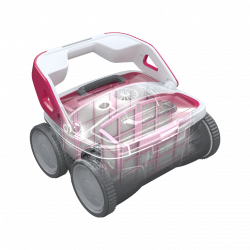 Poolroboter BWT B200 Poolsauger mit Feinstfilter Boden und Wand