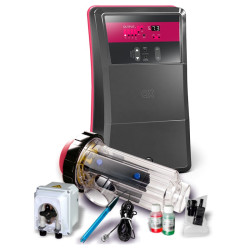 Salzelektrolyse CTX Go Salt 40 g/h mit pH Dosierpumpe bis 160 m³