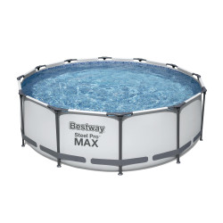 BESTWAY POOL Steel Pro MAX Frame Pool-Set mit Filterpumpe, rund Ø 305/366 x 100cm