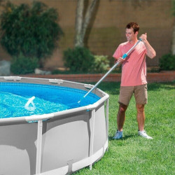 Pool Reinigungsset INTEX Bodensauger+Beckenbürste+Kescher