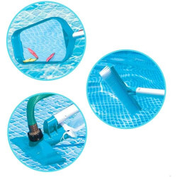 Reinigungsset INTEX Pool Bodensauger + Bürste + Kescher