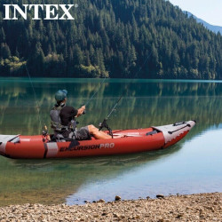 Schlauchboot INTEX Boot Excursion Pro K1 Kajak Ruderboot mit Padel und Pumpe