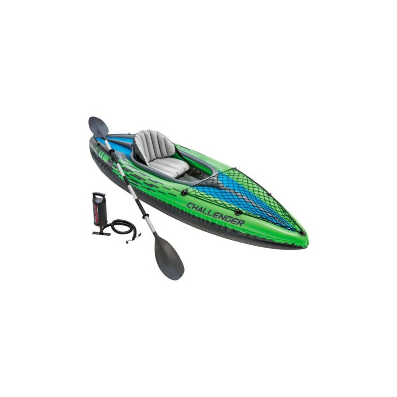 Schlauchboot INTEX Boot Challenger K1 Kajak Ruderboot mit Padel und Pumpe