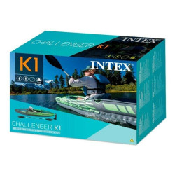 Schlauchboot INTEX Boot Challenger K1 Kajak Ruderboot mit Padel und Pumpe