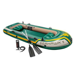 Schlauchboot INTEX Seahawk 4 Ruderboot mit Padel und Pumpe