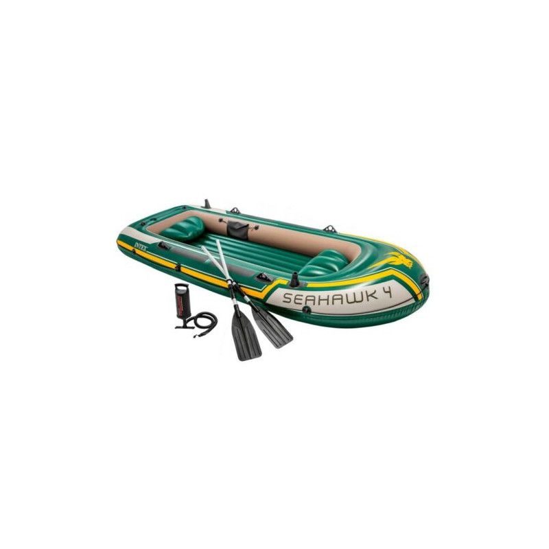 Schlauchboot INTEX Seahawk 4 Ruderboot mit Padel und Pumpe