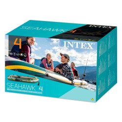 Schlauchboot INTEX Seahawk 4 Ruderboot mit Padel und Pumpe