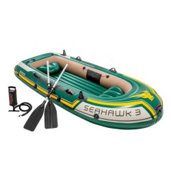 Bote hinchable Intex Seahawk 3 con remos y bomba 68380NP