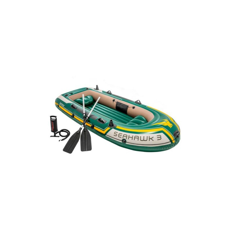 Schlauchboot INTEX Seahawk 3 Ruderboot mit Padel und Pumpe