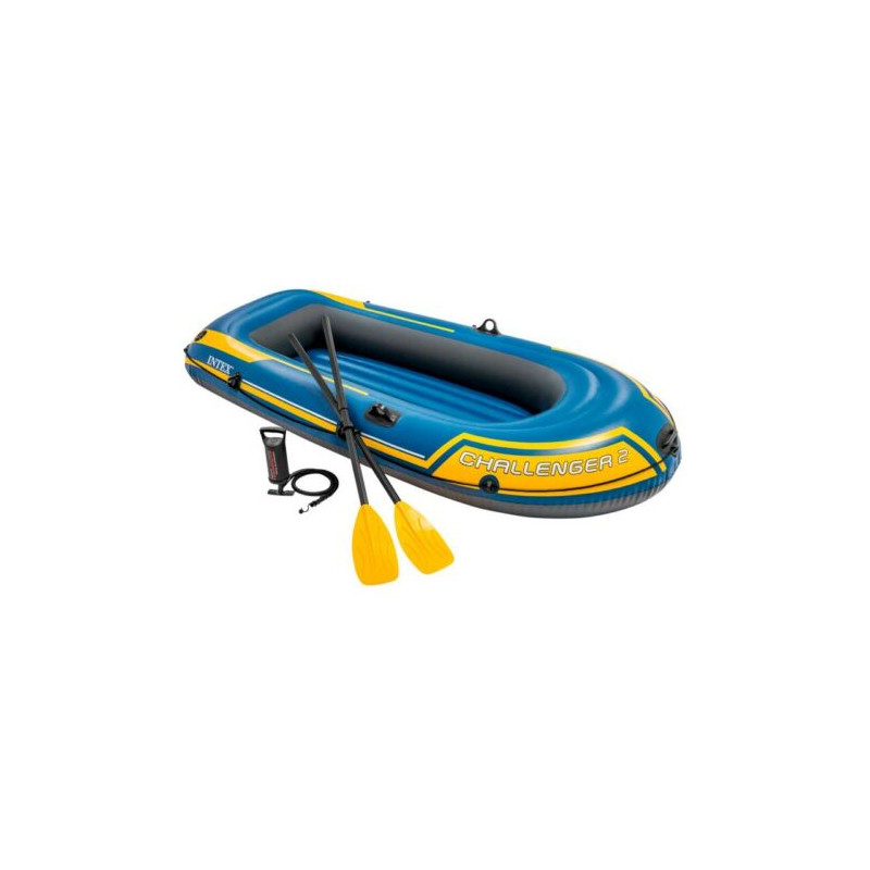 Schlauchboot INTEX Challenger 2 Ruderboot mit Padel und Pumpe