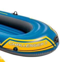 Schlauchboot INTEX Challenger 2 Ruderboot mit Padel und Pumpe