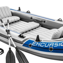 Schlauchboot INTEX Boot Excursion 5 Ruderboot mit Padel und Pumpe