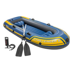 Schlauchboot INTEX Challenger 3 Ruderboot mit Padel und Pumpe