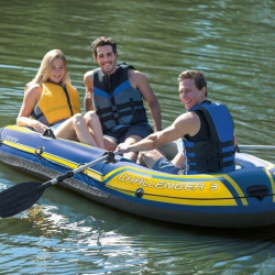 Schlauchboot INTEX Challenger 3 Ruderboot mit Padel und Pumpe