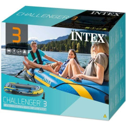 Schlauchboot INTEX Challenger 3 Ruderboot mit Padel und Pumpe