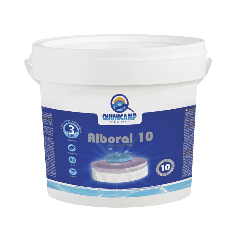 Cloro Alboral 10 Efectos Tabletas 250gr Quimicamp 5 Kg