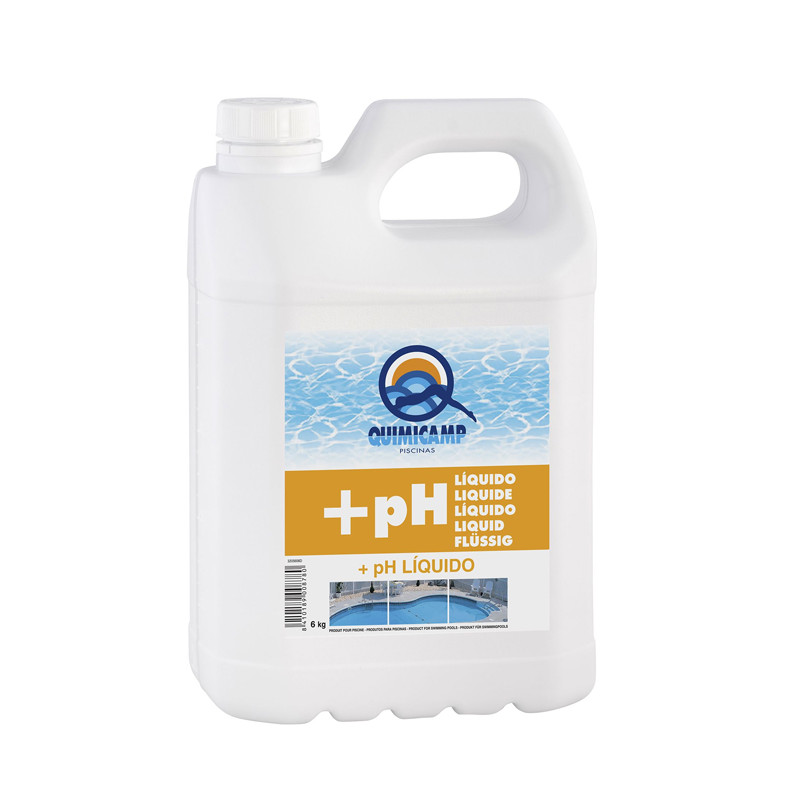 6 kg Quimicamp PH+ Flüssig pH-PLUS für Dosieranlagen Pool pH-Plus