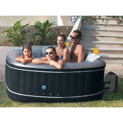 NetSpa Aspen aufblasbarer Whirlpool für 4 Personen In-Outdoor Pool 168x168cm Spa