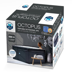 NetSpa Whirlpool Octopus aufblasbar für 6 Personen SPA Ø 193 cm