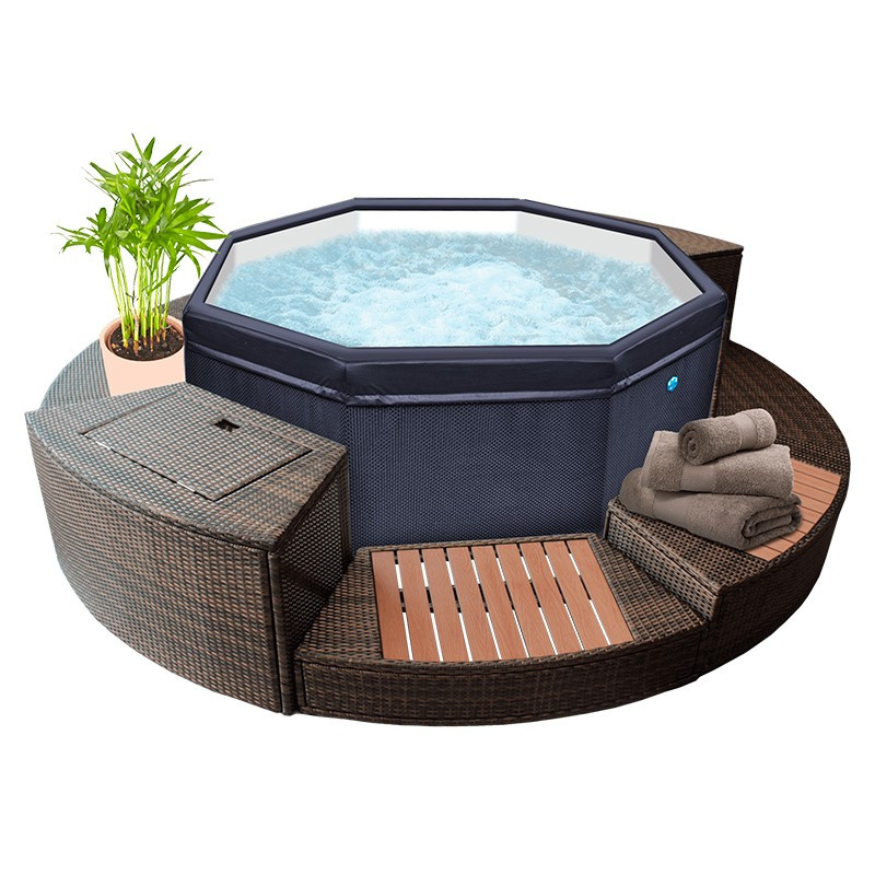 NetSpa Octopus Whirlpool aufblasbar für 6 Personen SPA Ø 193 cm