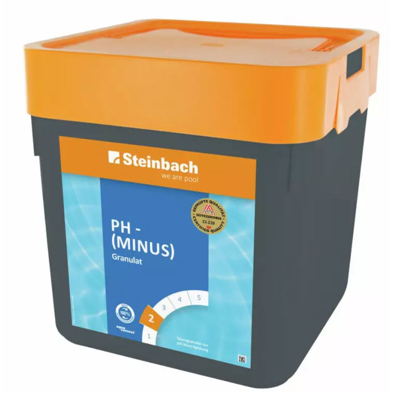 pH-Regulierung Steinbach pH-Minus Granulat Poolpflege pH-Senker Pool 7,5 Kg pH-Regulierung Steinbach pH-Minus Granulat Poolpflege pH-Senker Pool 7,5 Kg