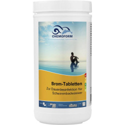 Chemoform Brom-Tabletten 20gr Tabs Poolpflege ohne Chlor Brom Tabletten 1kg
