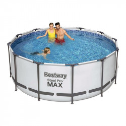 Bestway Swimming Pool 366x122 Steel Pro MAX Pool Rund Schwimmbecken mit Filteranlage