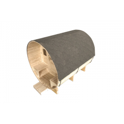 HOLL'S Gartensauna Gaïa Luna mit komplettem Zubehör