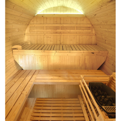 HOLL'S Gartensauna Gaïa Luna mit komplettem Zubehör