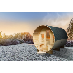 HOLL'S Gartensauna Gaïa Luna mit komplettem Zubehör