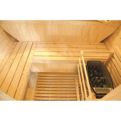HOLL'S Gartensauna Gaïa Luna mit komplettem Zubehör