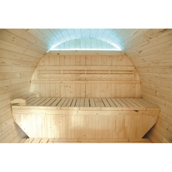 HOLL'S Gartensauna Gaïa Luna mit komplettem Zubehör