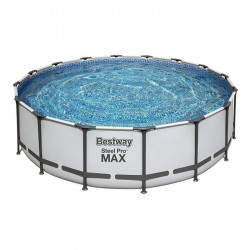 Bestway Swimming Pool 488x122cm Frame Pool Steel Pro MAX Schwimmbad mit Filteranlage