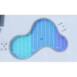 Akku Poolroboter DREAME Z1 Kabellos Poolreiniger mit APP Bis zu 180m²