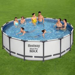 Bestway Swimming Pool 488x122cm Frame Pool Steel Pro MAX Schwimmbad mit Filteranlage