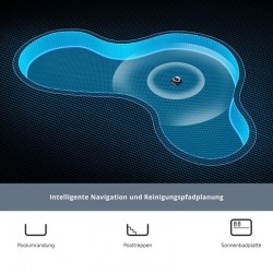 Akku Poolroboter DREAME Z1 PRO Kabellos Poolreiniger mit APP Bis zu 200m²