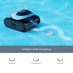 Akku Poolroboter DREAME Z1 PRO Kabellos Poolreiniger mit APP Bis zu 200m²