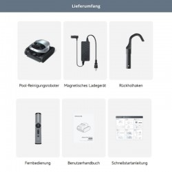 Akku Poolroboter DREAME Z1 PRO Kabellos Poolreiniger mit APP Bis zu 200m²