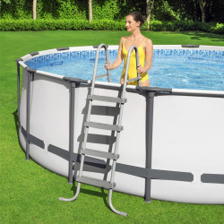 Bestway Swimming Pool 427x122cm Frame Pool Steel Pro MAX Schwimmbad mit Filteranlage