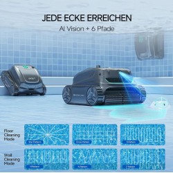 Akku Poolroboter WYBOT E-TRON SOLAR VISION S2 Solar Poolreiniger