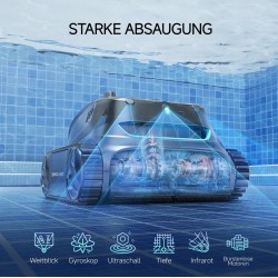 Akku Poolroboter WYBOT E-TRON SOLAR VISION S2 Solar Poolreiniger