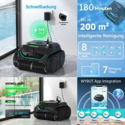 Akku Poolroboter WYBOT C2 VISION Poolreiniger E-TRON VISION NG