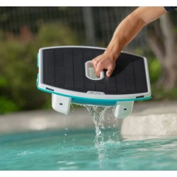 Solar-Skimmer Dolphin Skimmi Pool Skimmer Kabelloser Pooloberflächen­reiniger mit Akku