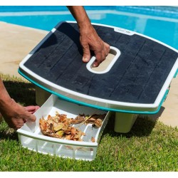 Solar-Skimmer Dolphin Skimmi Pool Skimmer Kabelloser Pooloberflächen­reiniger mit Akku