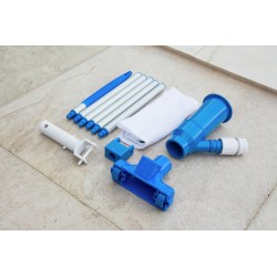 Steinbach Bodensauger Pool Schwimmbad Teleskopstange Duo Poolreiniger Poolsauger mit 1,5 m Aluminiumstange Steinbach