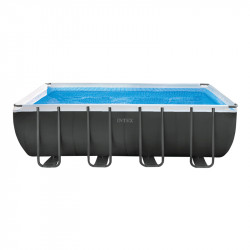 Pool Schwimmbad INTEX Ultra XTR Frame mit Sandfilteranlage und Poolleiter